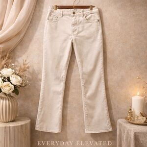 ✨ Size 28 Pilcro Cream Mini-Flare Jeans | Garden Party Chic ✨